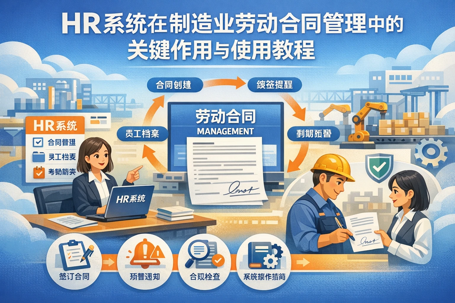 HR系统在制造业劳动合同管理中的关键作用与使用教程