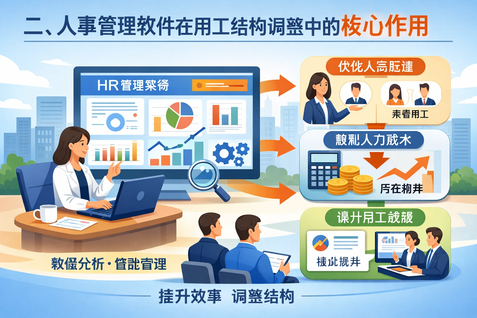 二、人事管理软件在用工结构调整中的核心作用