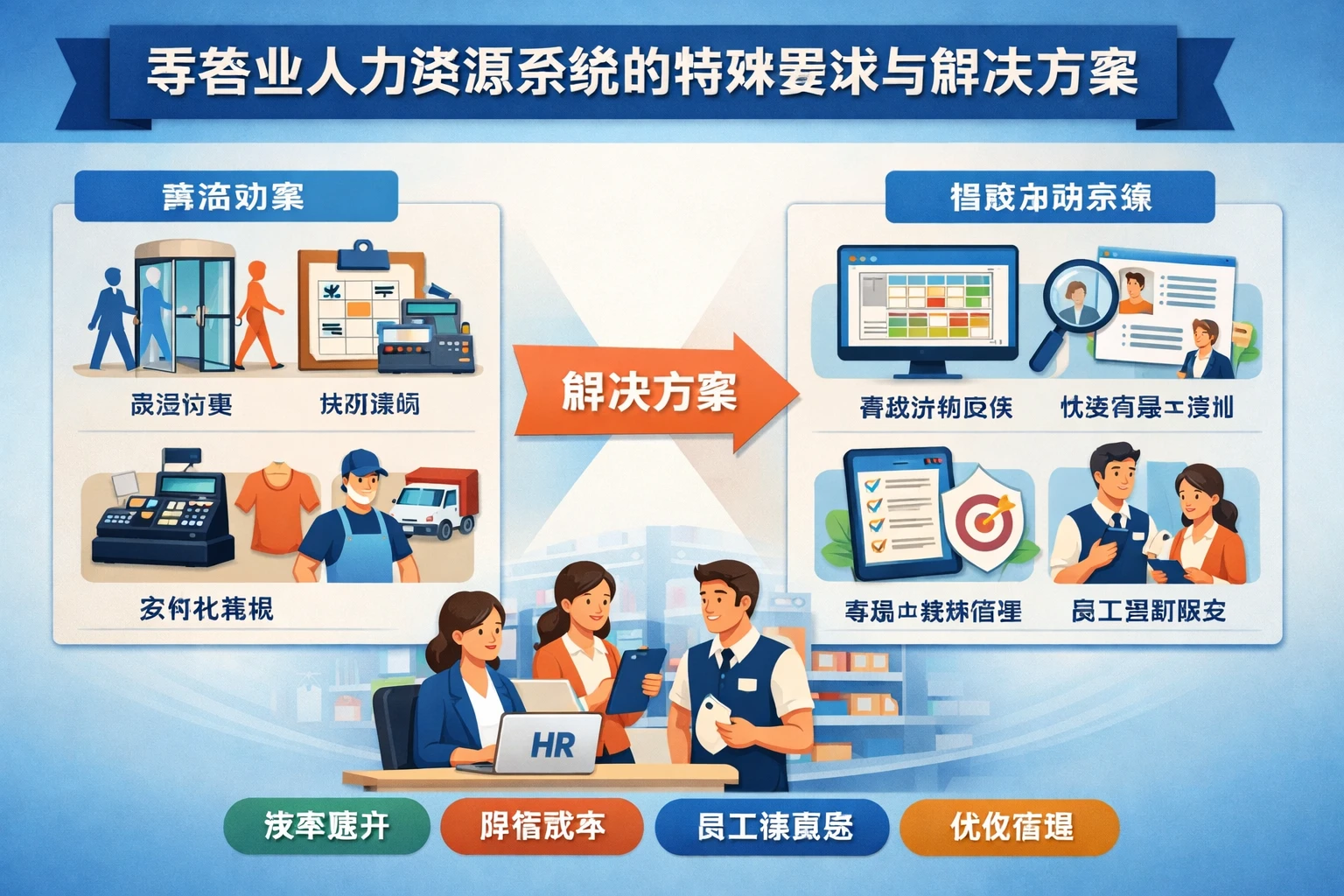 零售业人力资源系统的特殊要求与解决方案