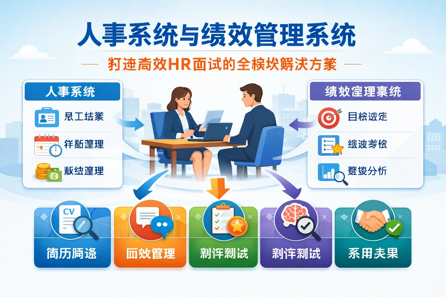人事系统与绩效管理系统：打造高效HR面试的全模块解决方案
