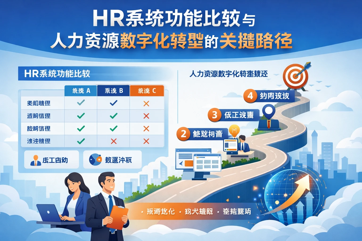 HR系统功能比较与人力资源数字化转型的关键路径