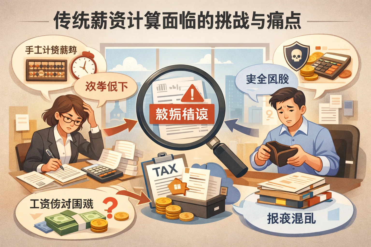 传统薪资计算面临的挑战与痛点