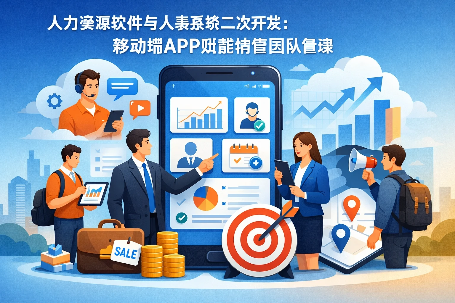 人力资源软件与人事系统二次开发:移动端APP赋能销售团队管理