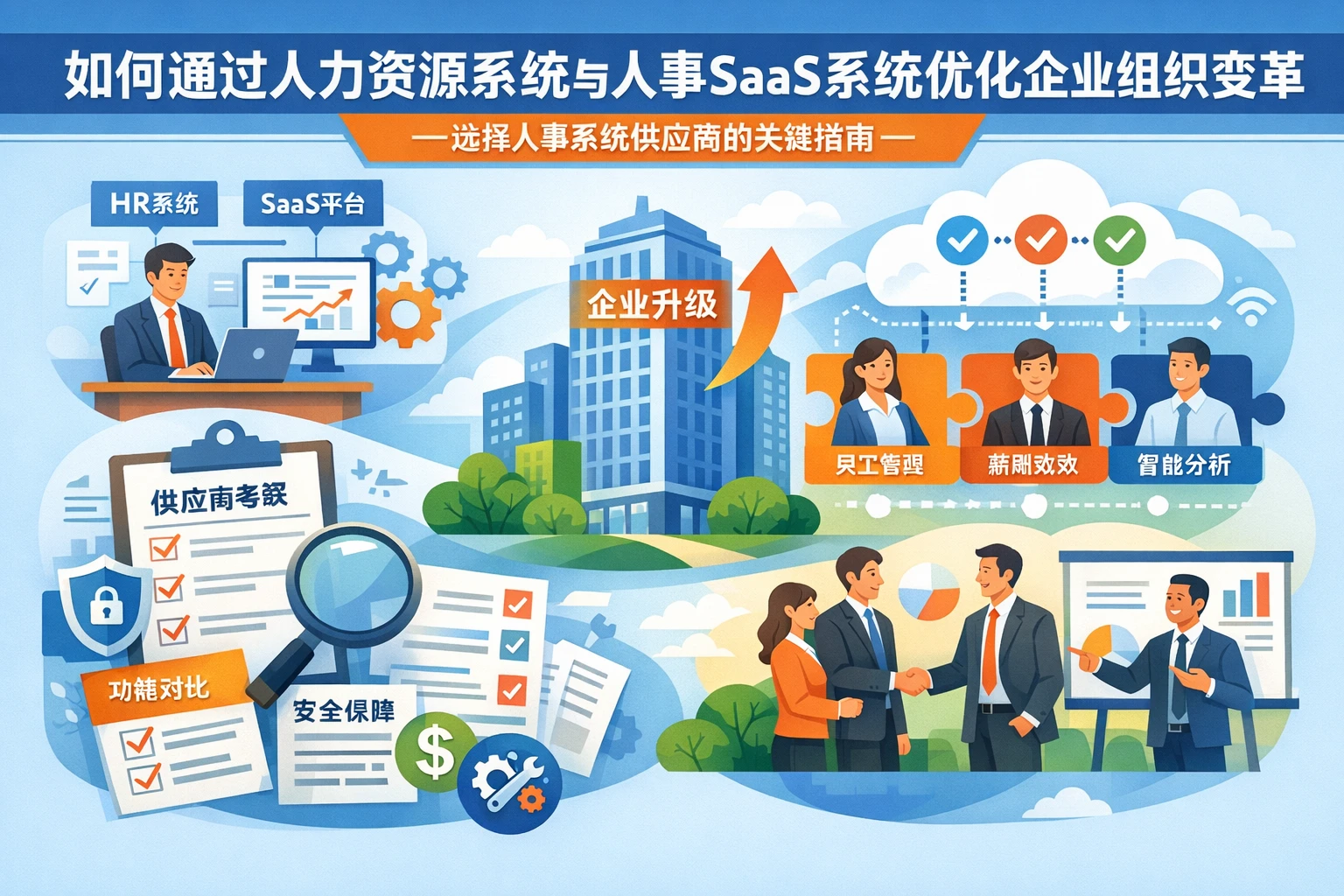 如何通过人力资源系统与人事SaaS系统优化企业组织变革——选择人事系统供应商的关键指南