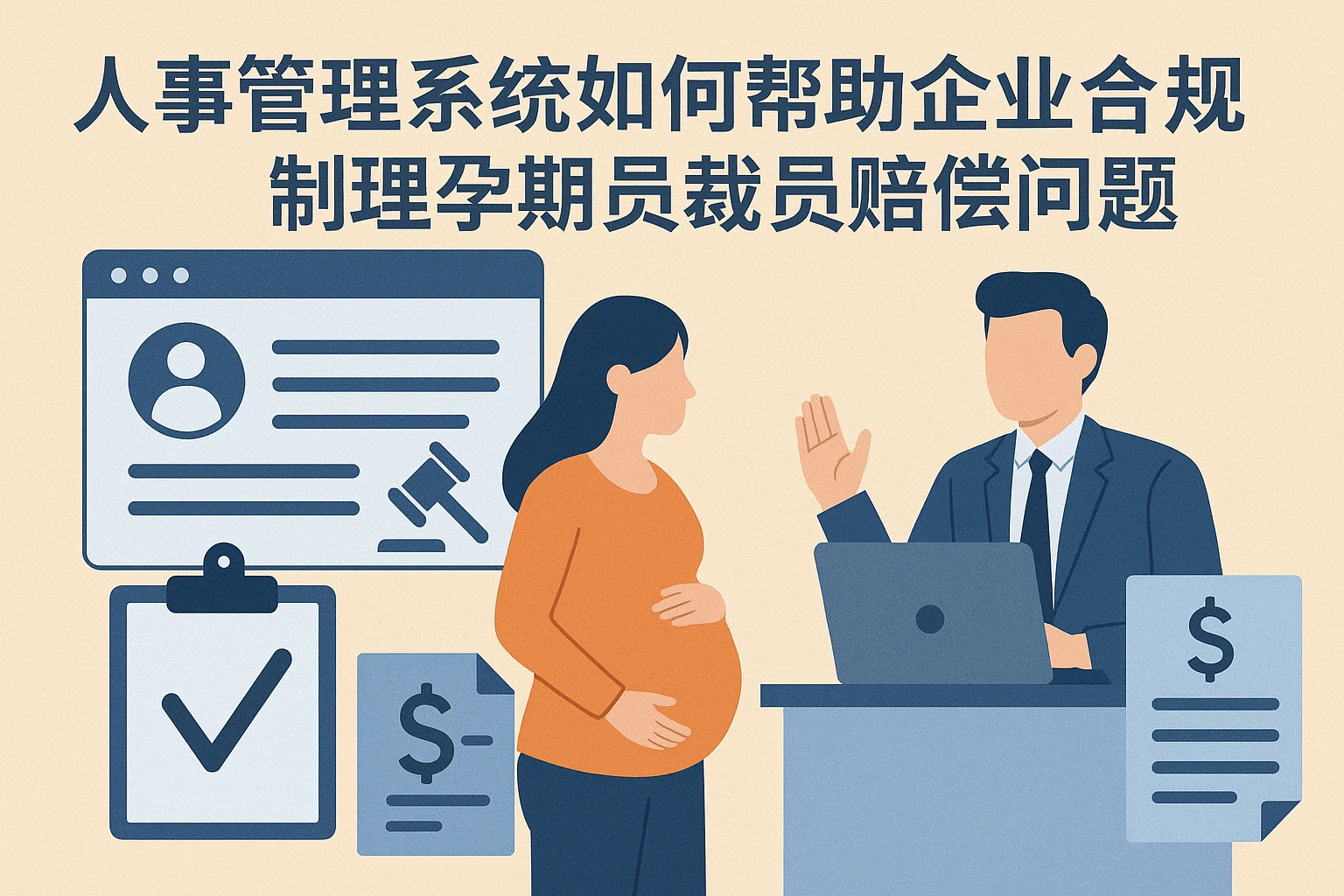 人事管理系统如何帮助企业合规处理孕期员工裁员赔偿问题