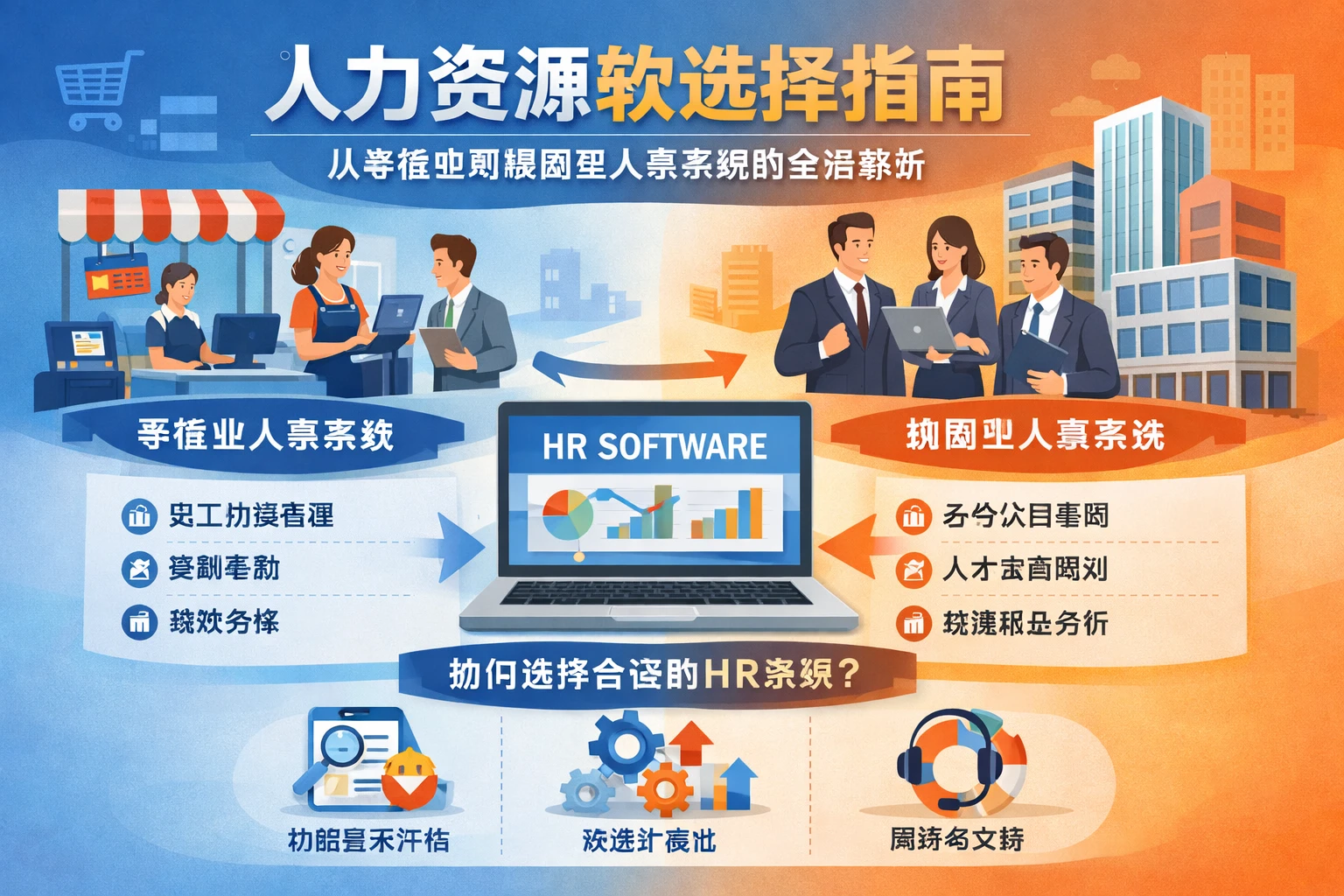 人力资源软件选择指南：从零售业到集团型人事系统的全面解析