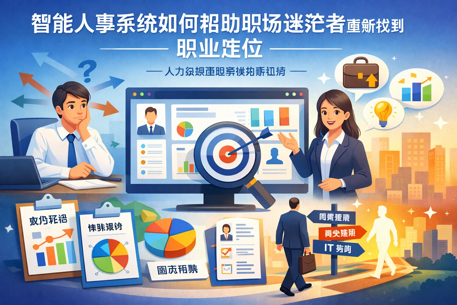 智能人事系统如何帮助职场迷茫者重新找到职业定位——人力资源管理系统的新视角