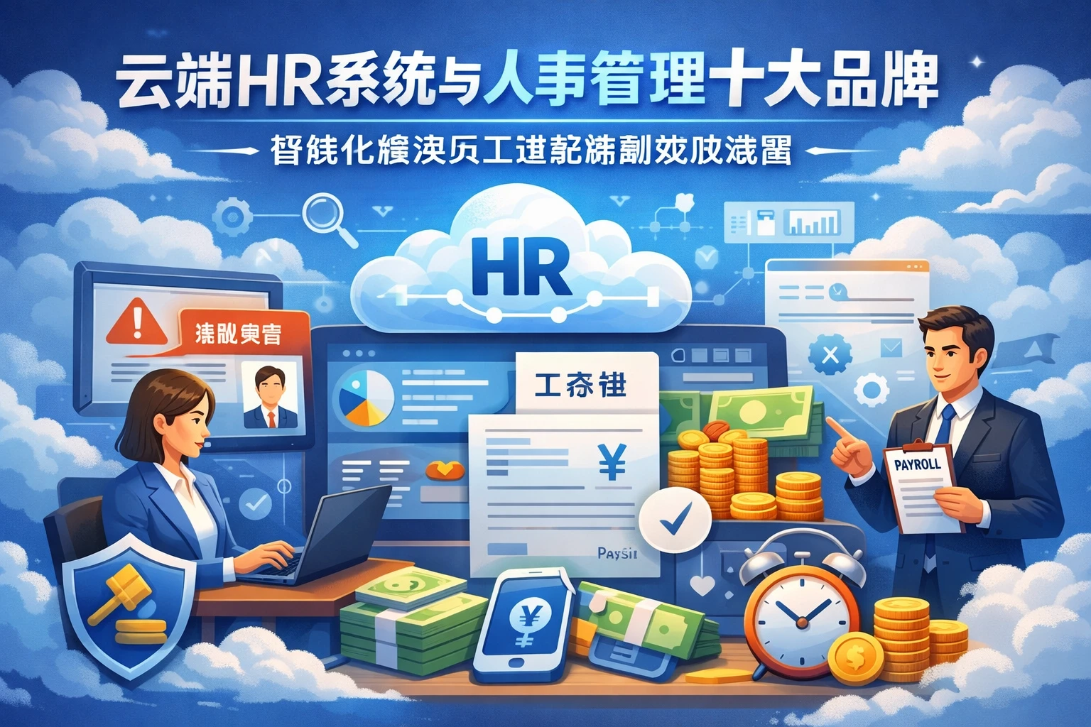 云端HR系统与人事管理十大品牌:智能化解决员工违纪薪酬发放难题