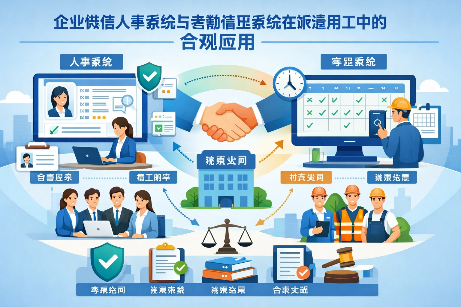 企业微信人事系统与考勤管理系统在派遣用工中的合规应用