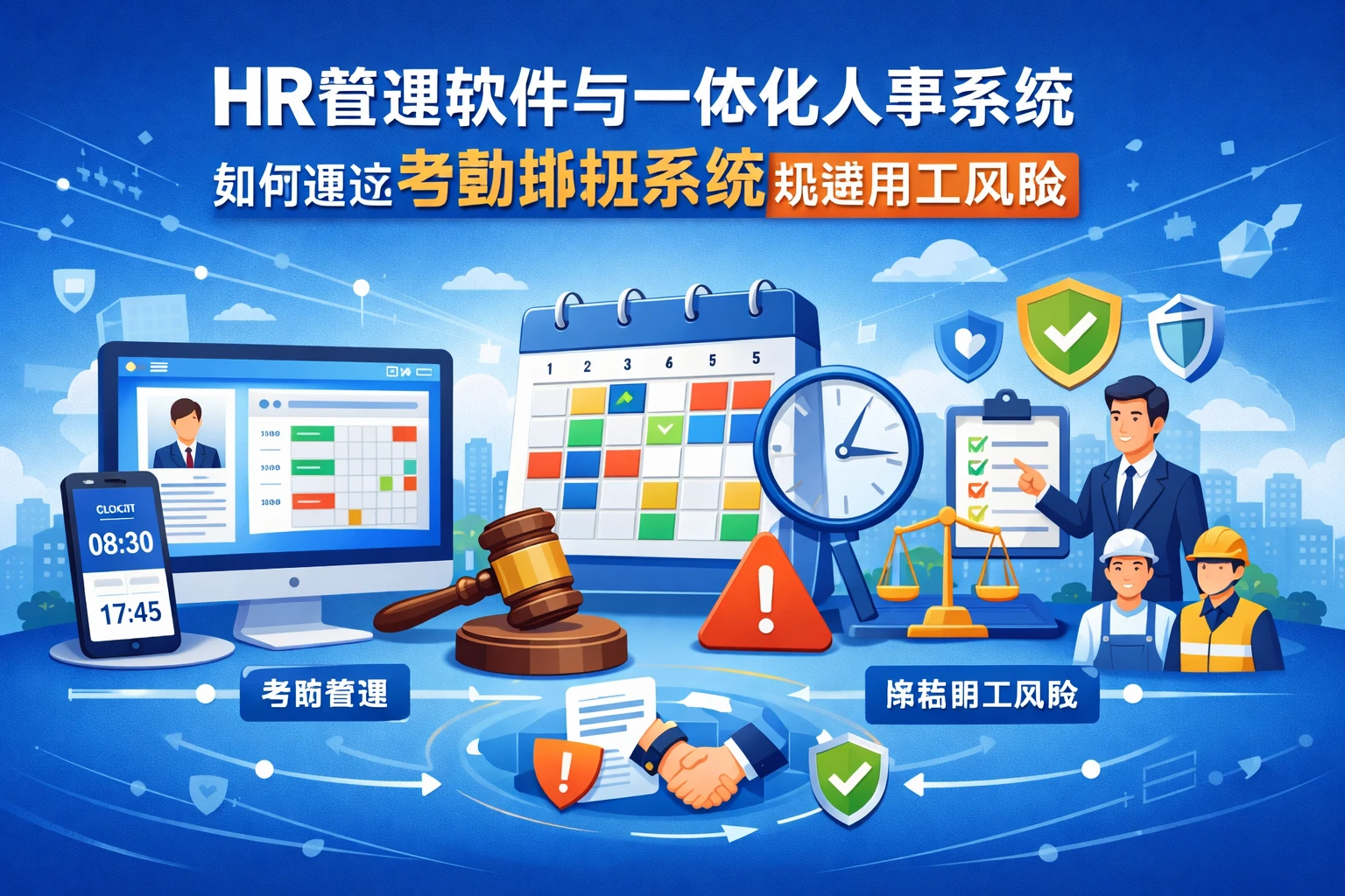 HR管理软件与一体化人事系统如何通过考勤排班系统规避用工风险