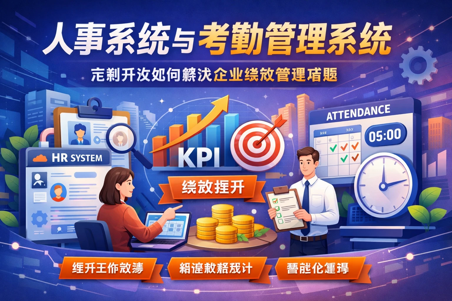 人事系统与考勤管理系统：定制开发如何解决企业绩效管理难题