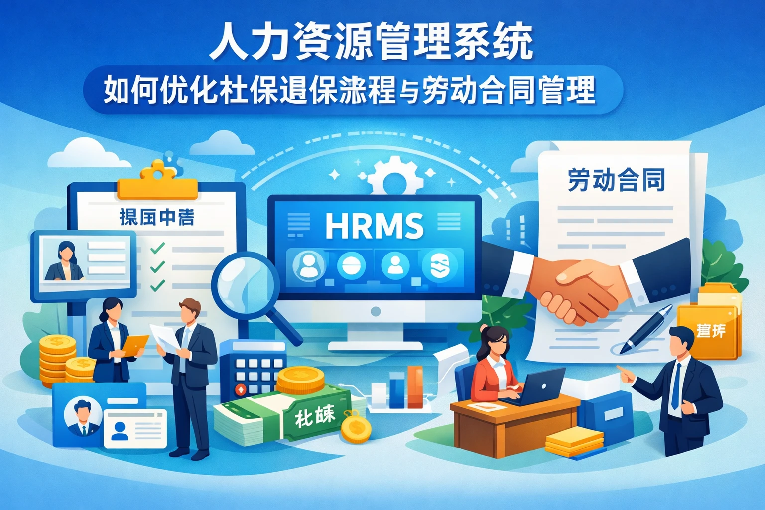 人力资源管理系统如何优化社保退保流程与劳动合同管理
