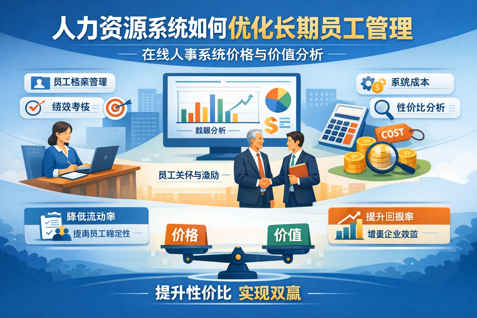 人力资源系统如何优化长期员工管理 - 在线人事系统价格与价值分析