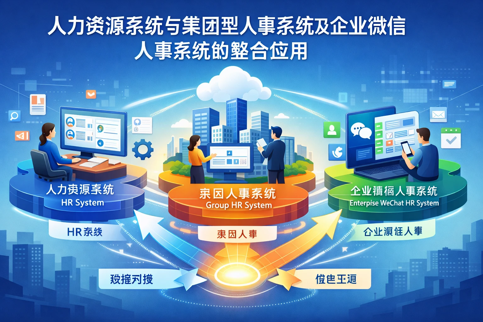 人力资源系统与集团型人事系统及企业微信人事系统的整合应用
