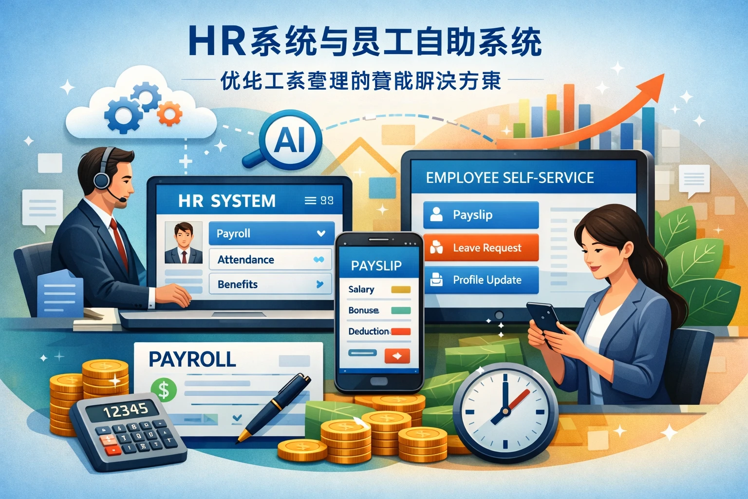 HR系统与员工自助系统：优化工资管理的智能解决方案