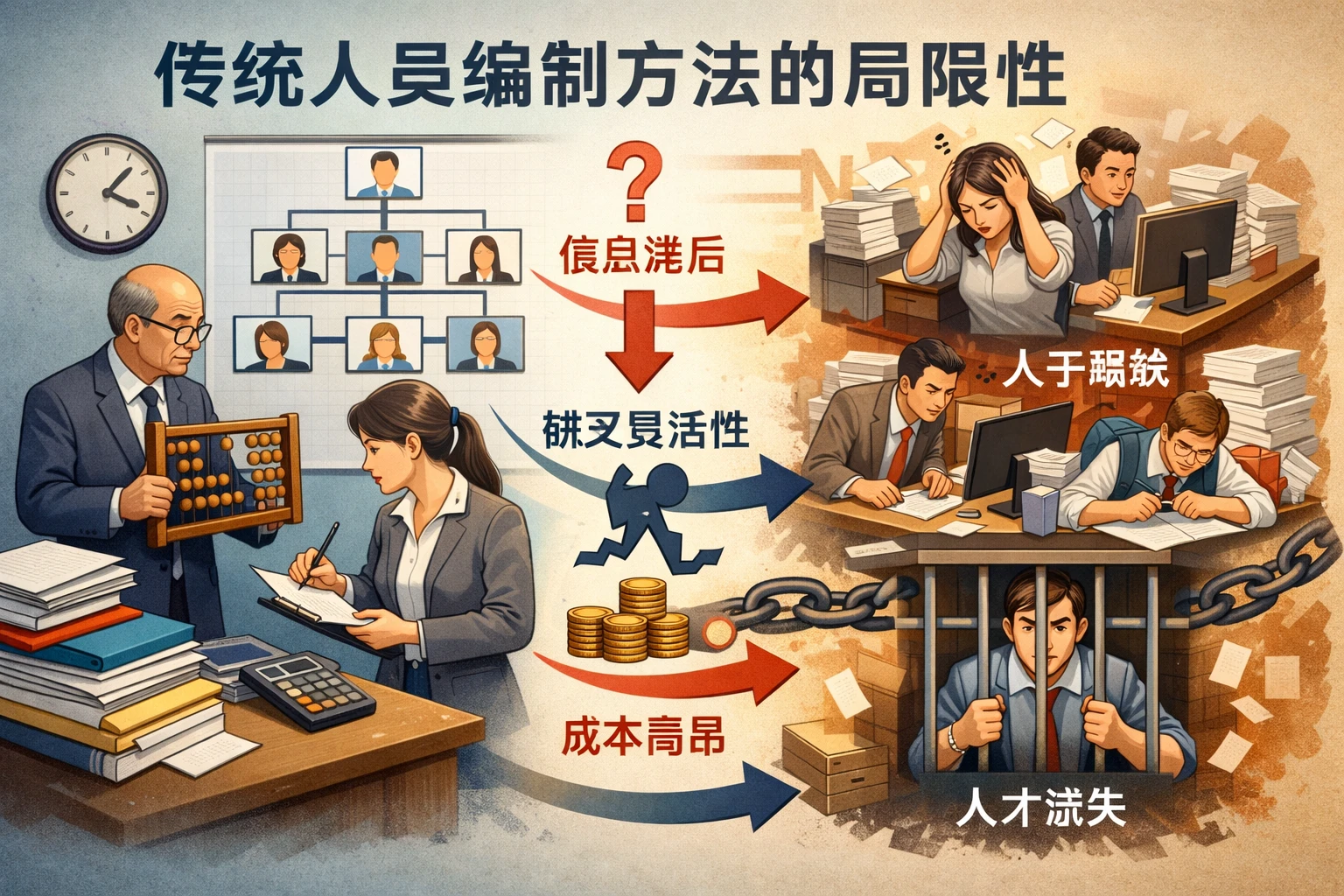 传统人员编制方法的局限性