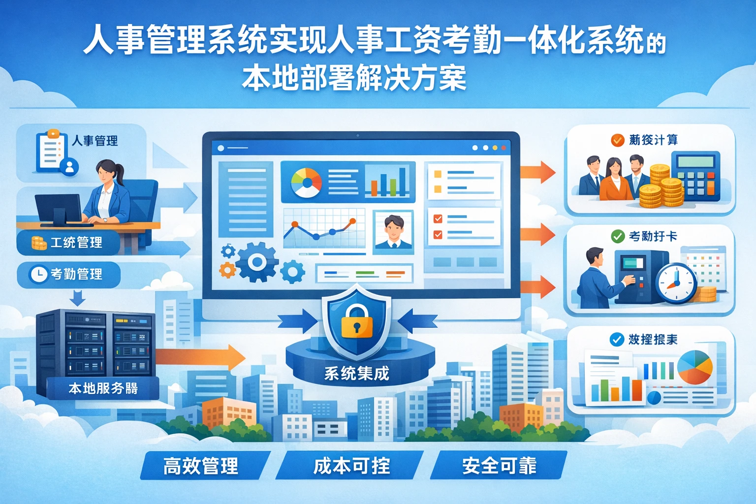 人事管理系统实现人事工资考勤一体化系统的本地部署解决方案