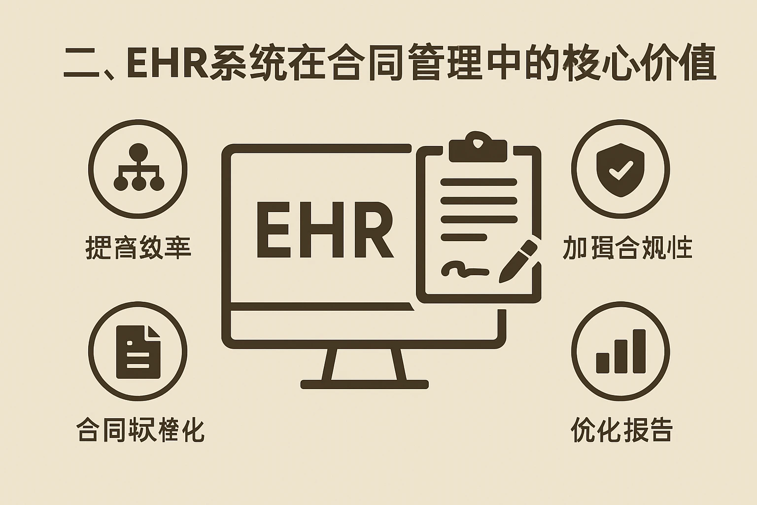 二、EHR系统在合同管理中的核心价值