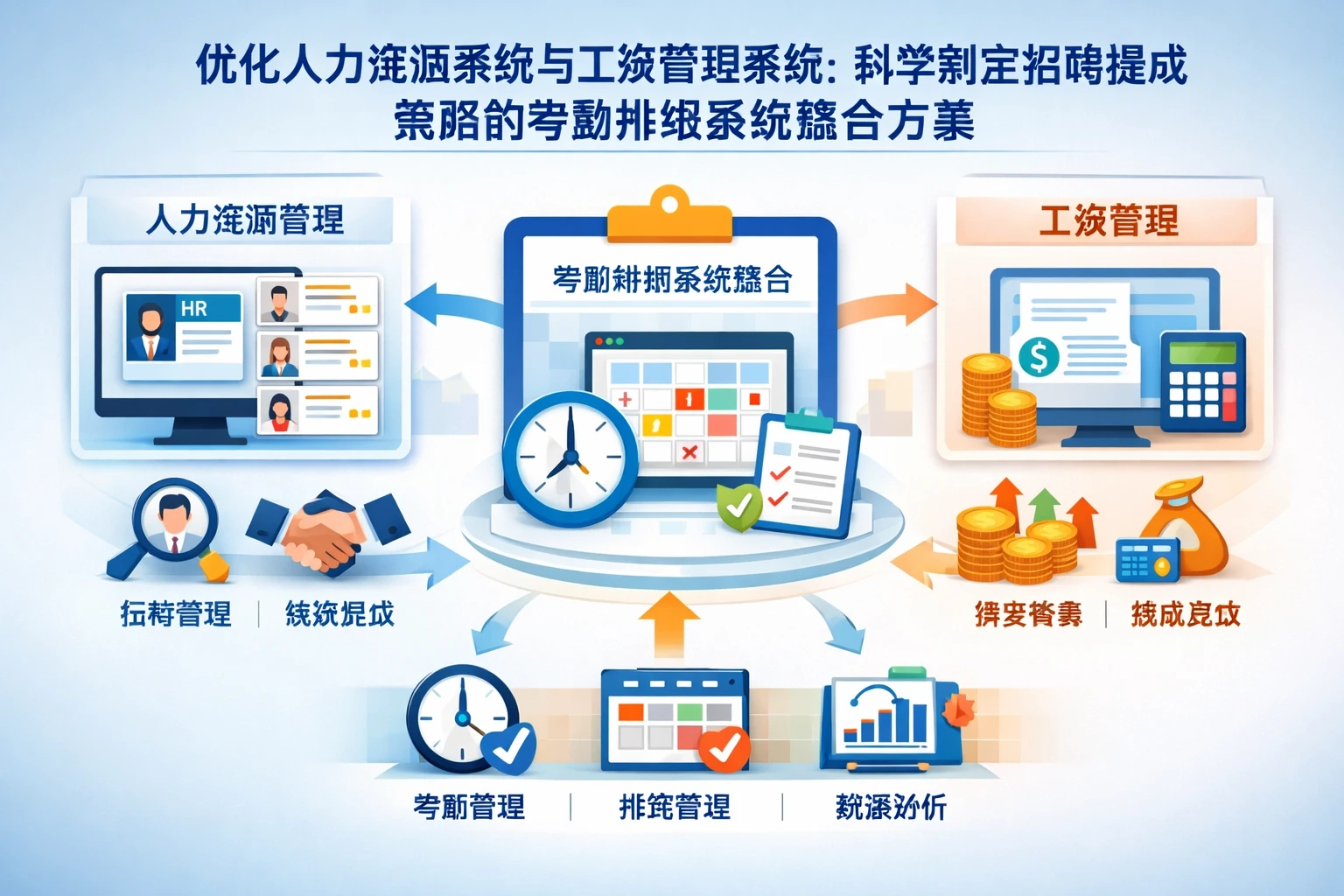 优化人力资源系统与工资管理系统：科学制定招聘提成策略的考勤排班系统整合方案