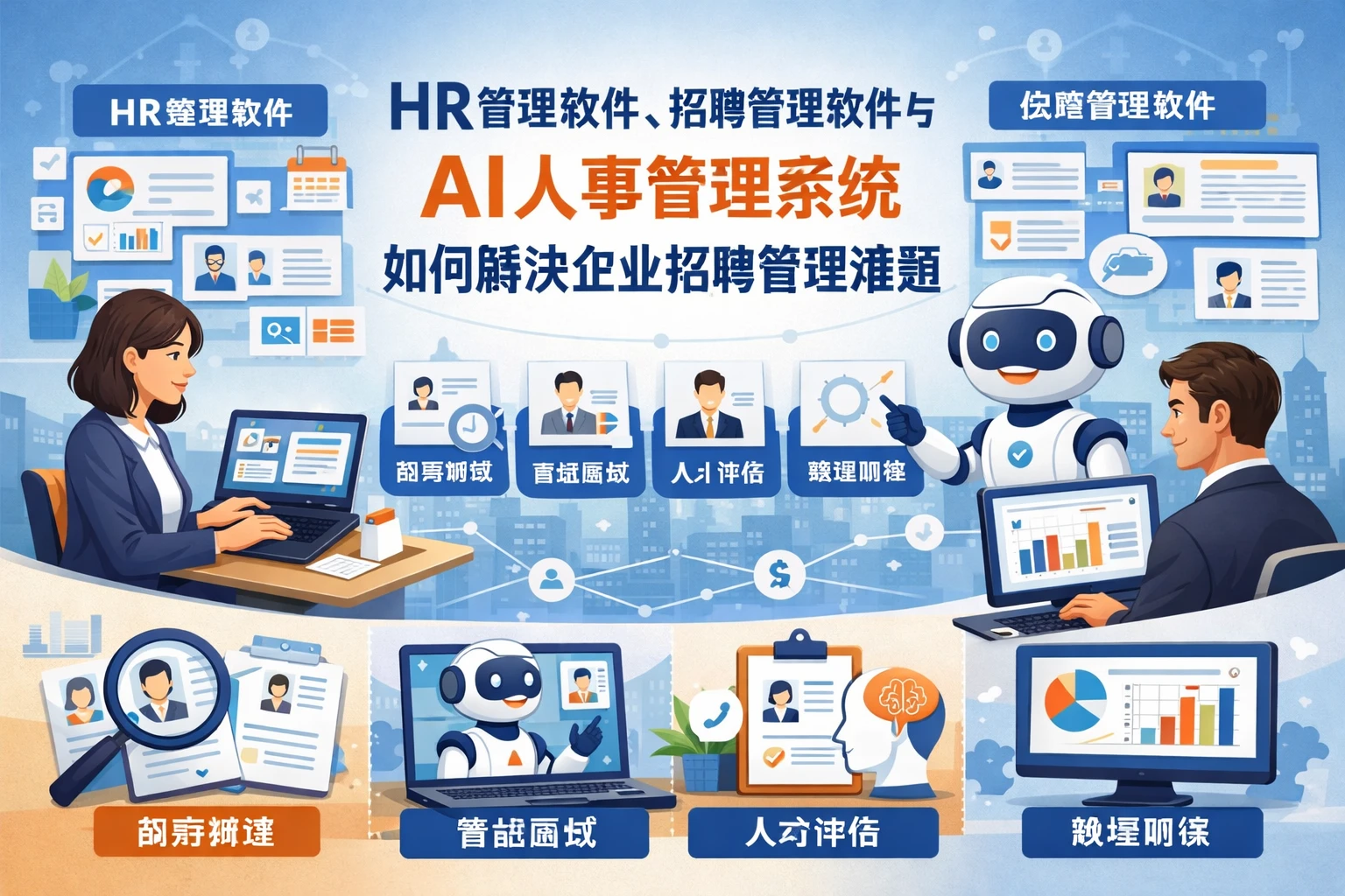 HR管理软件、招聘管理软件与AI人事管理系统如何解决企业招聘管理难题