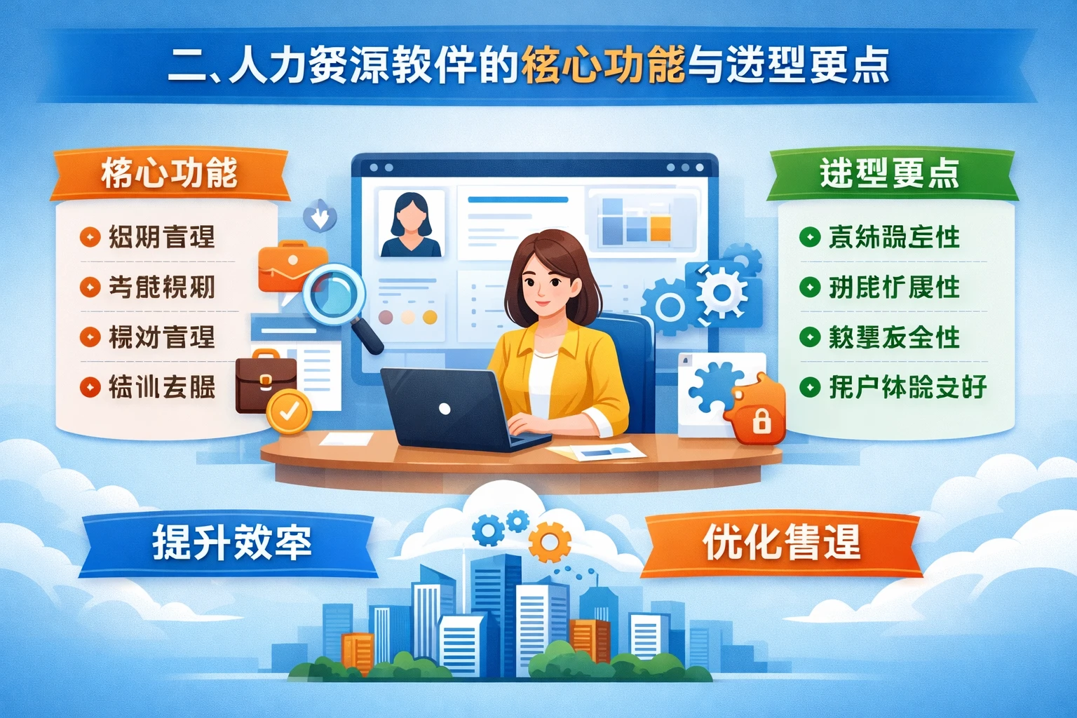 二、人力资源软件的核心功能与选型要点