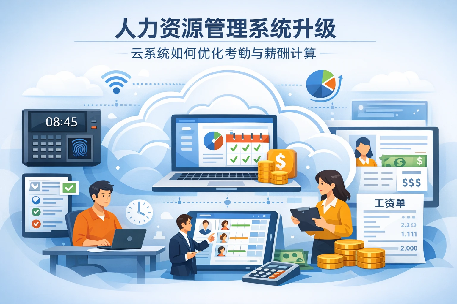 人力资源管理系统升级：云系统如何优化考勤与薪酬计算