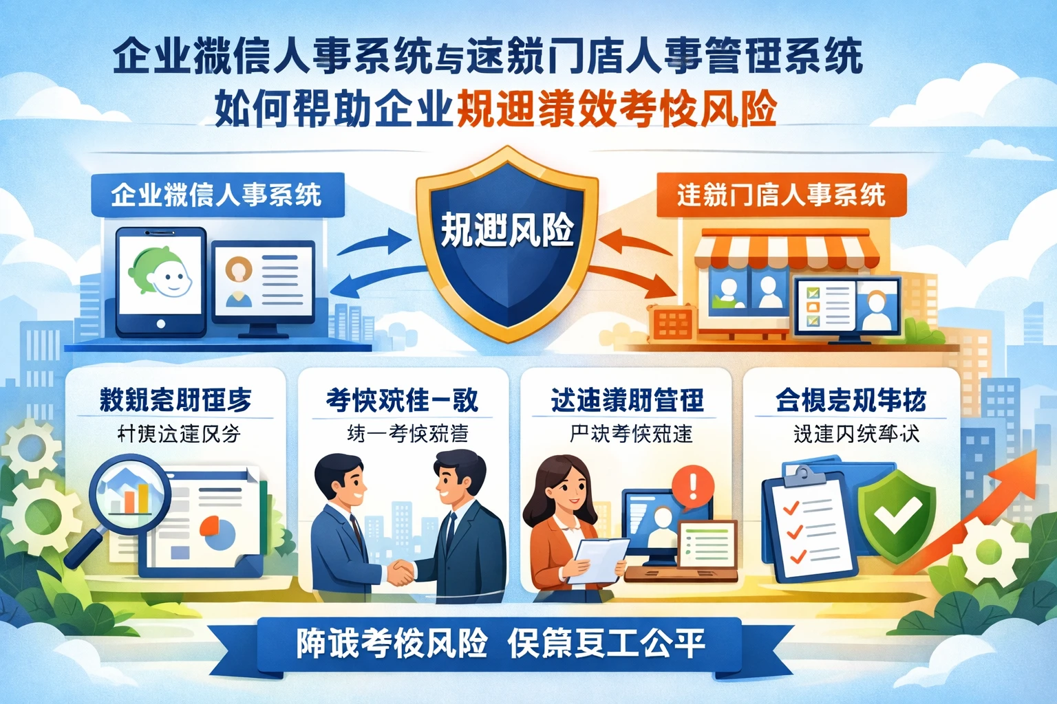 企业微信人事系统与连锁门店人事管理系统如何帮助企业规避绩效考核风险