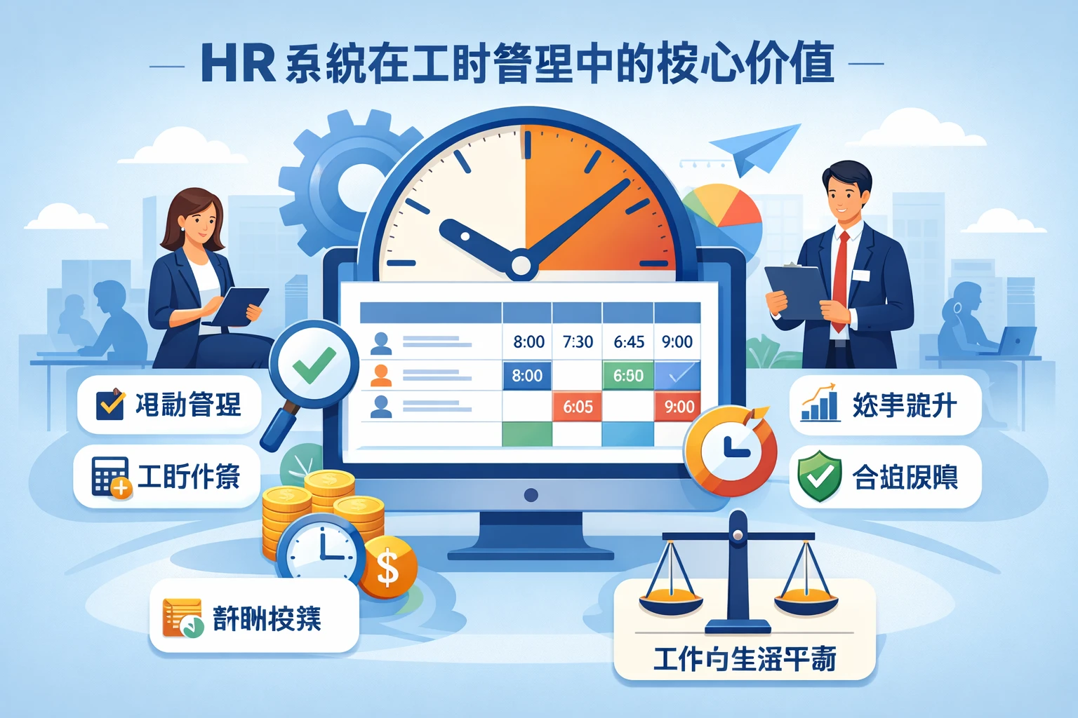 HR系统在工时管理中的核心价值