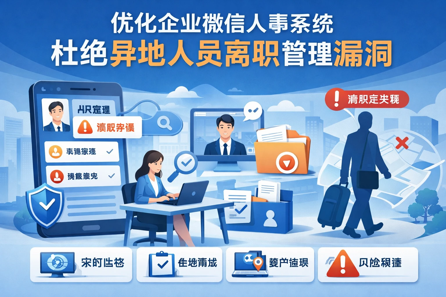 优化企业微信人事系统，杜绝异地人员离职管理漏洞