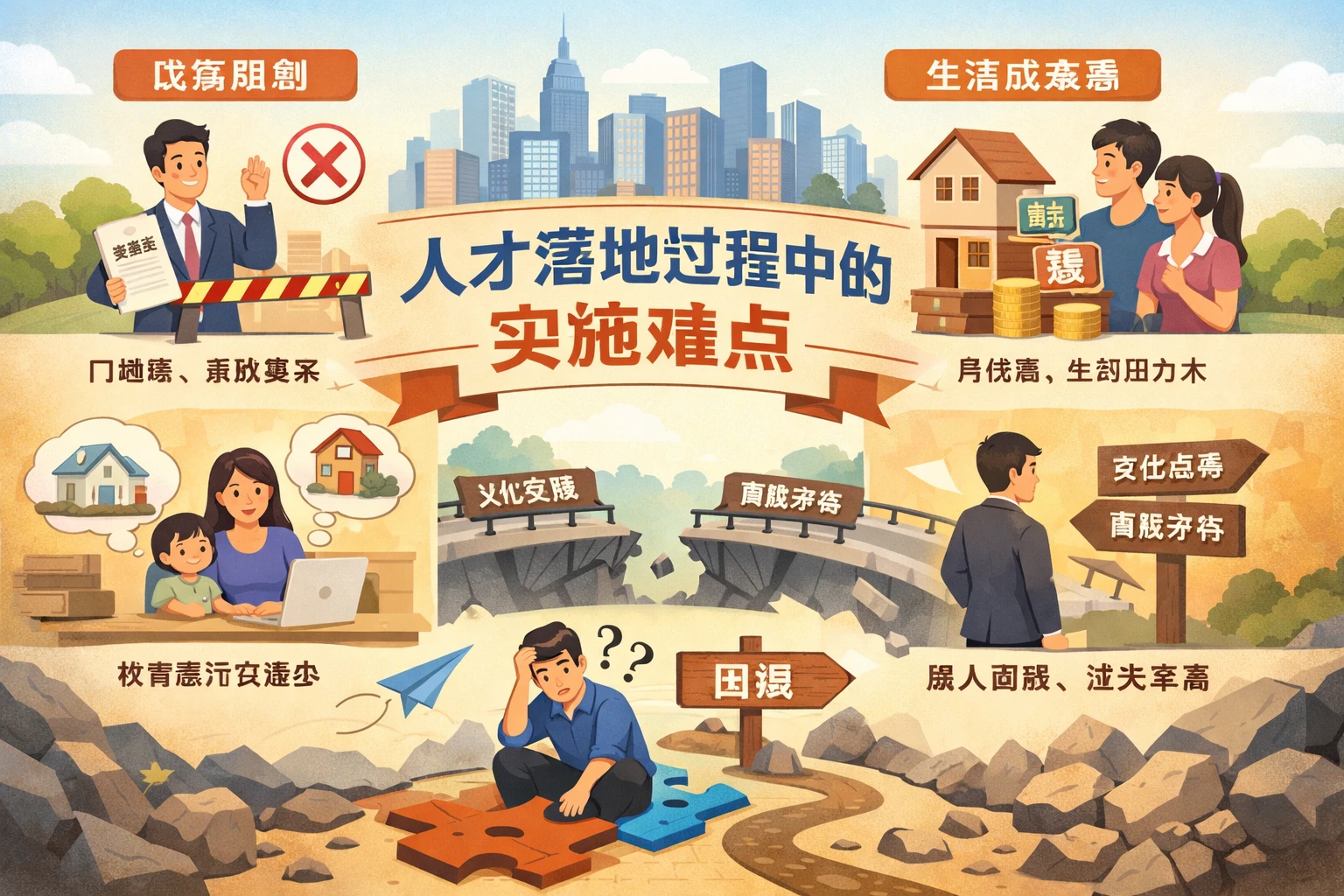 人才落地过程中的实施难点