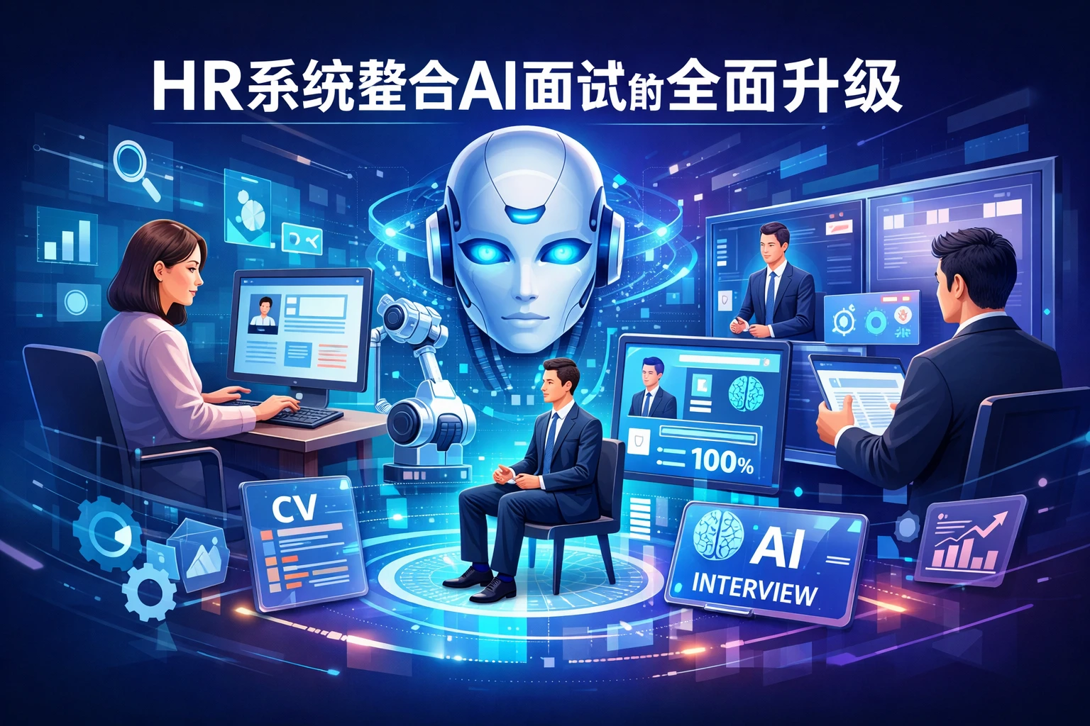 HR系统整合AI面试的全面升级