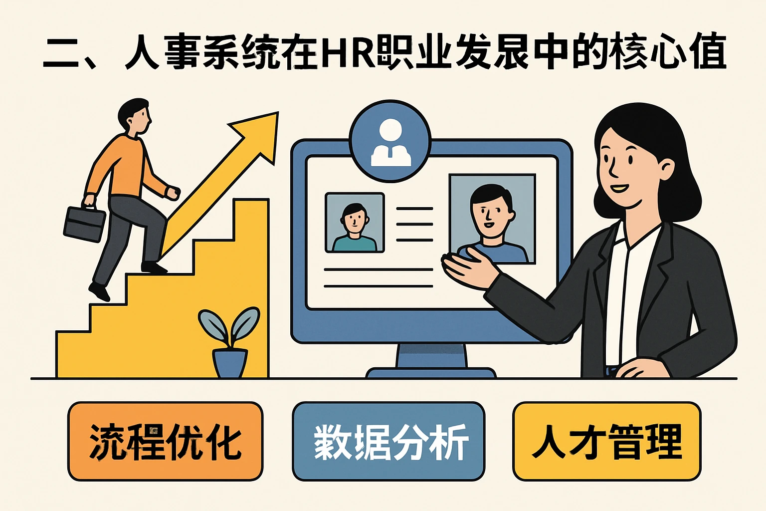 二、人事系统在HR职业发展中的核心价值