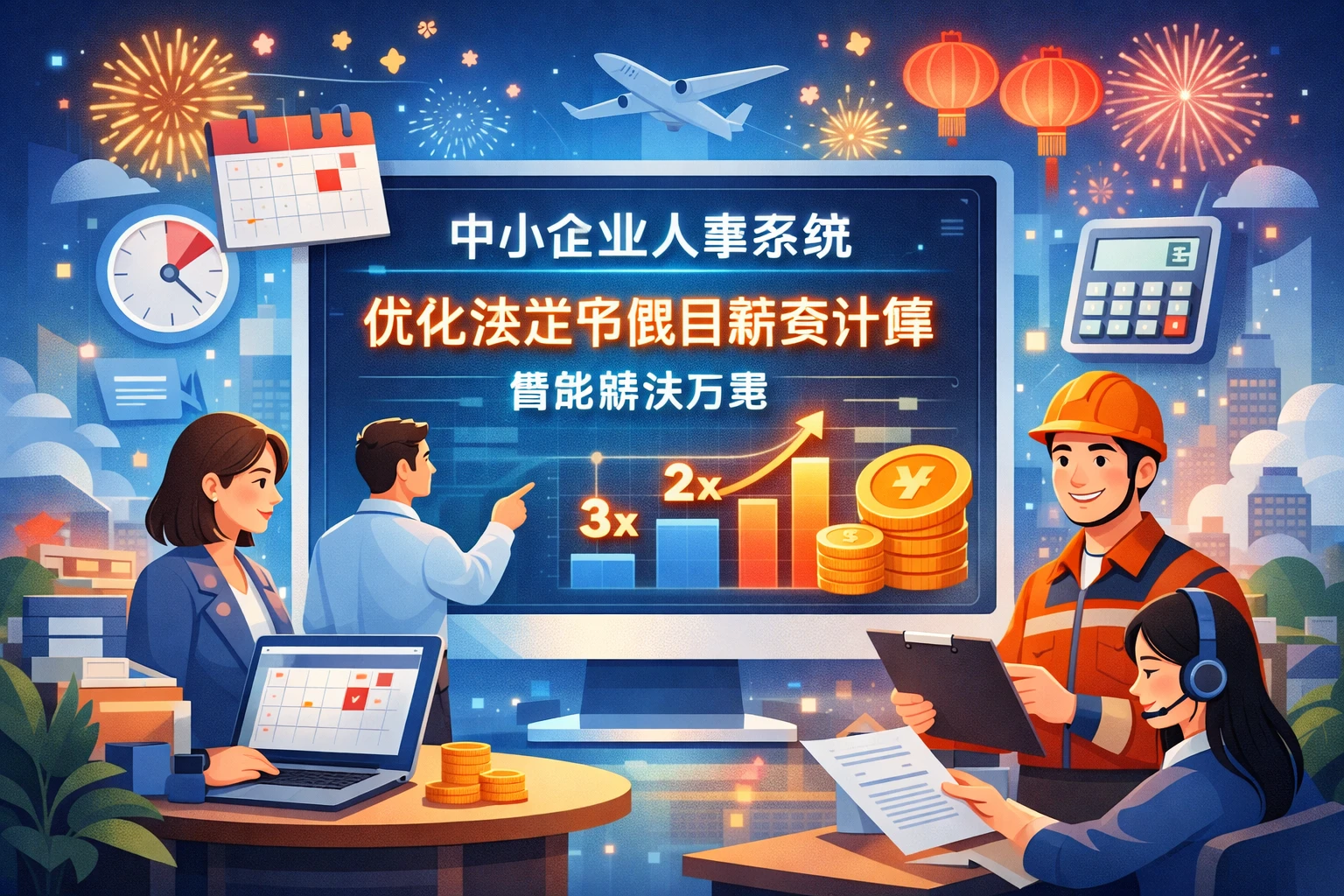 中小企业人事系统：优化法定节假日薪资计算的智能解决方案