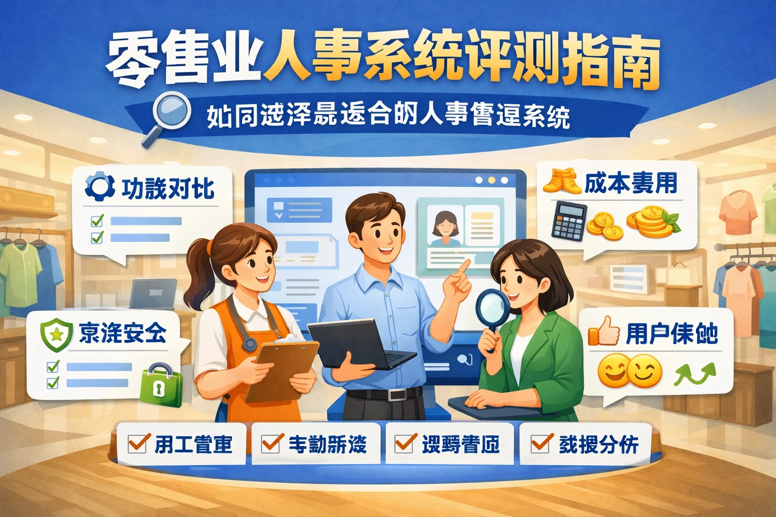 零售业人事系统评测指南：如何选择最适合的人事管理系统