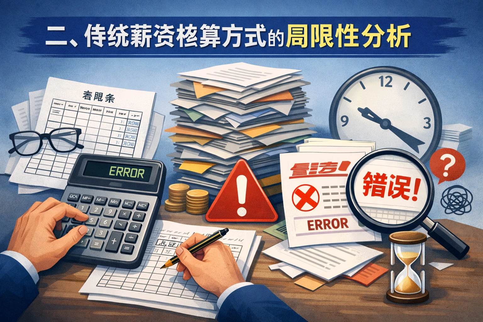 二、传统薪资核算方式的局限性分析