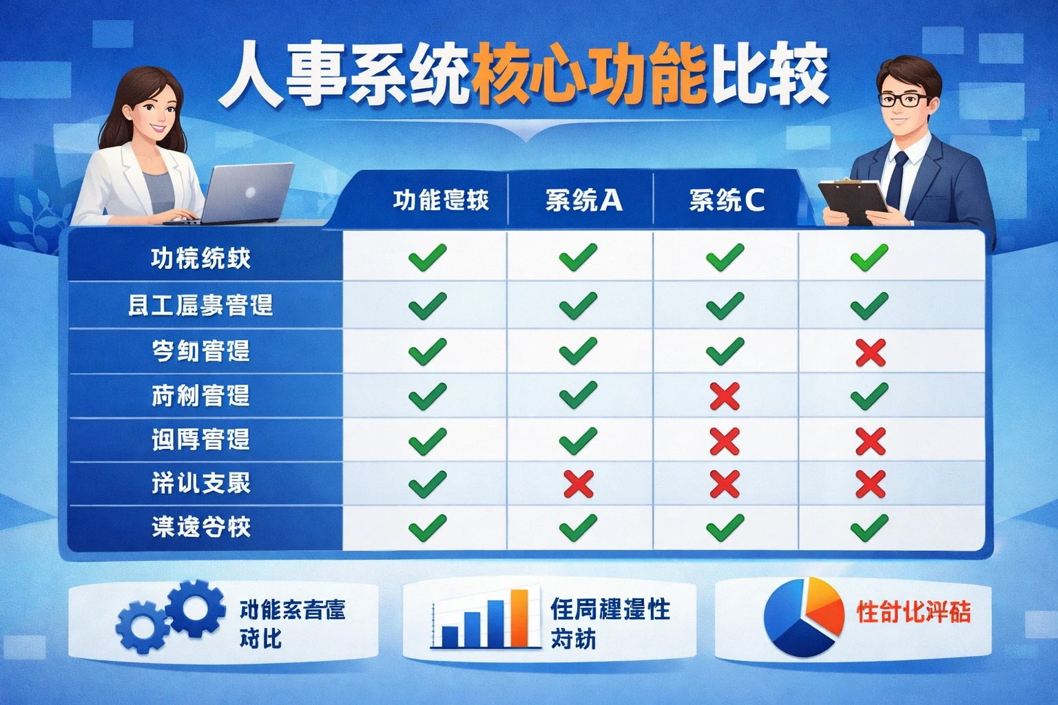 人事系统核心功能比较