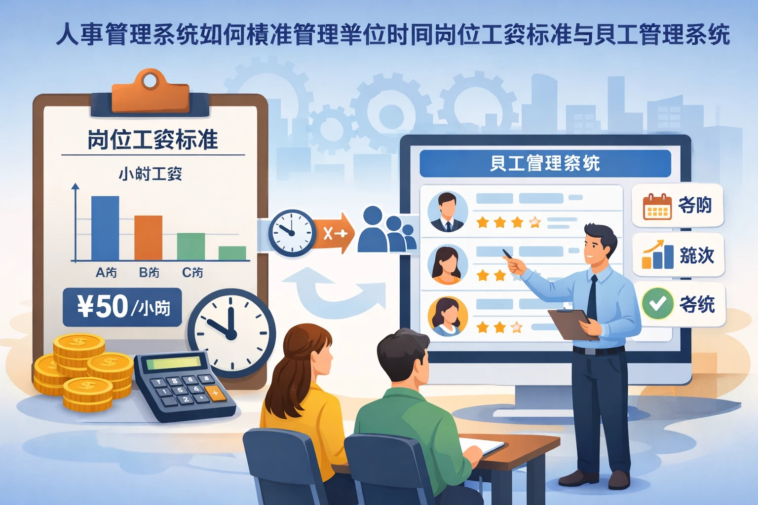 人事管理系统如何精准管理单位时间岗位工资标准与员工管理系统演示
