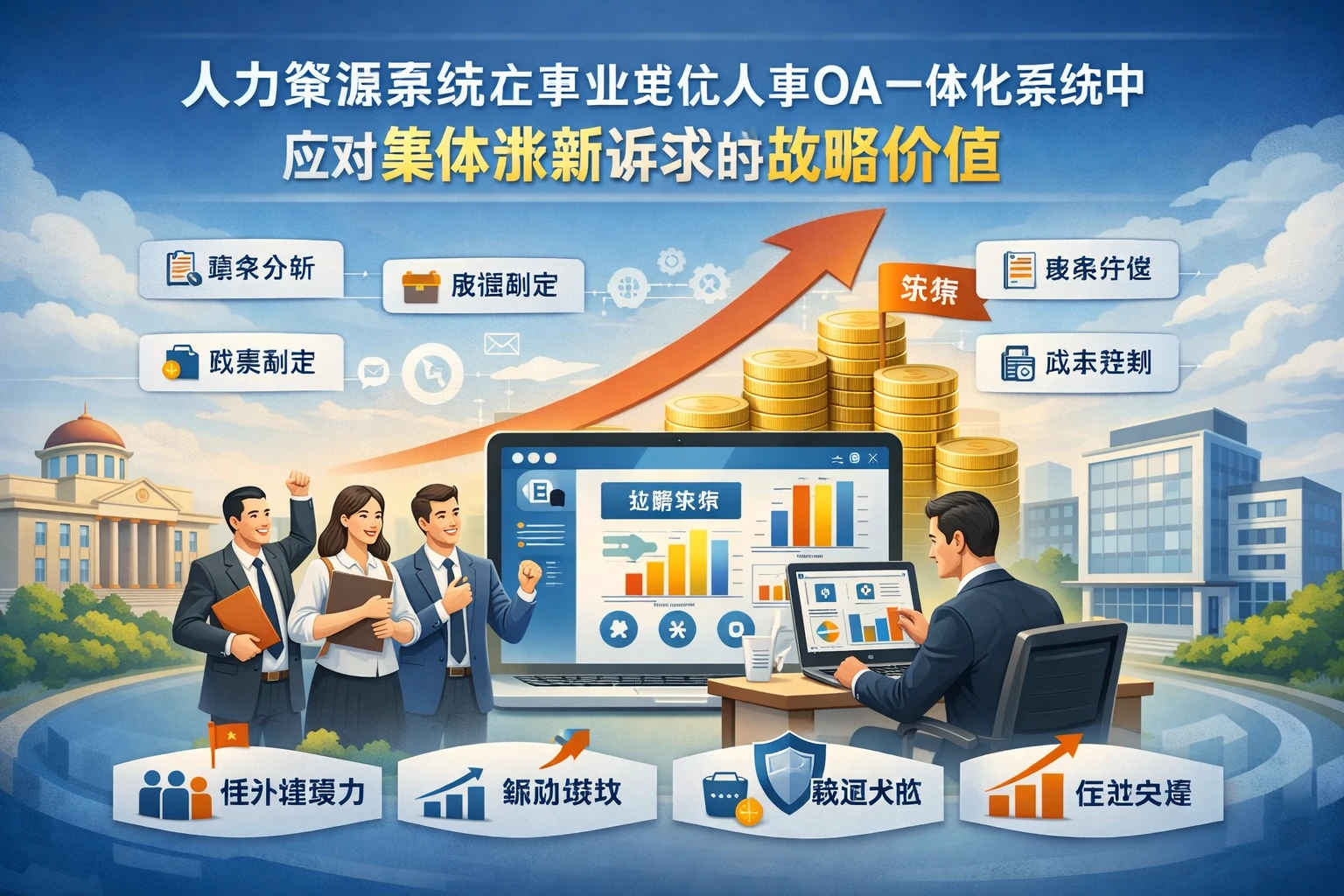 人力资源系统在事业单位人事OA一体化系统中应对集体涨薪诉求的战略价值