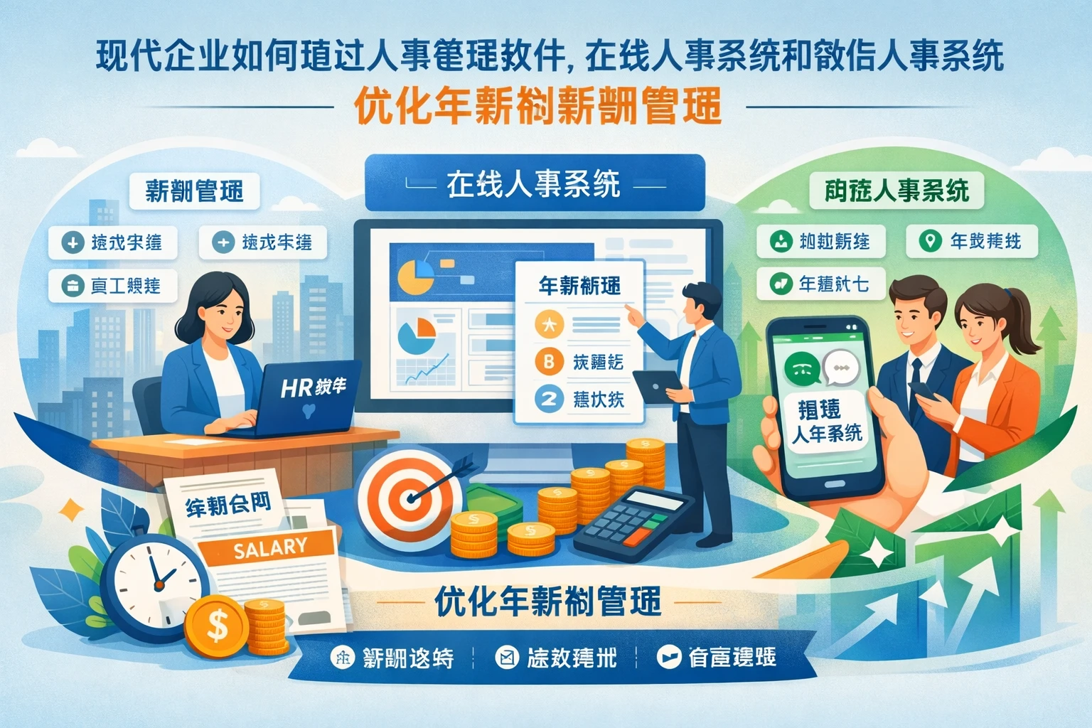 现代企业如何通过人事管理软件、在线人事系统和微信人事系统优化年薪制薪酬管理