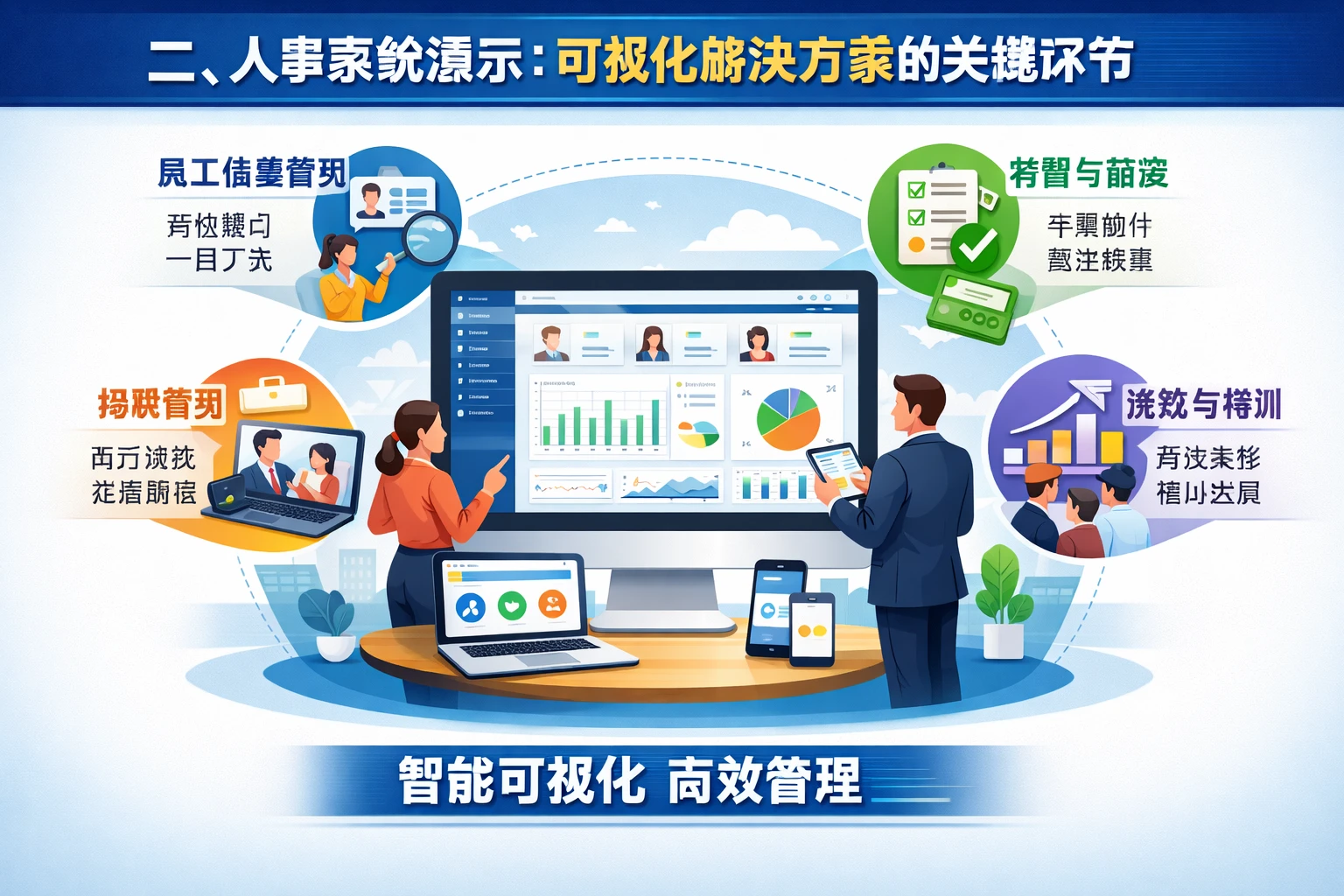 二、人事系统演示：可视化解决方案的关键环节