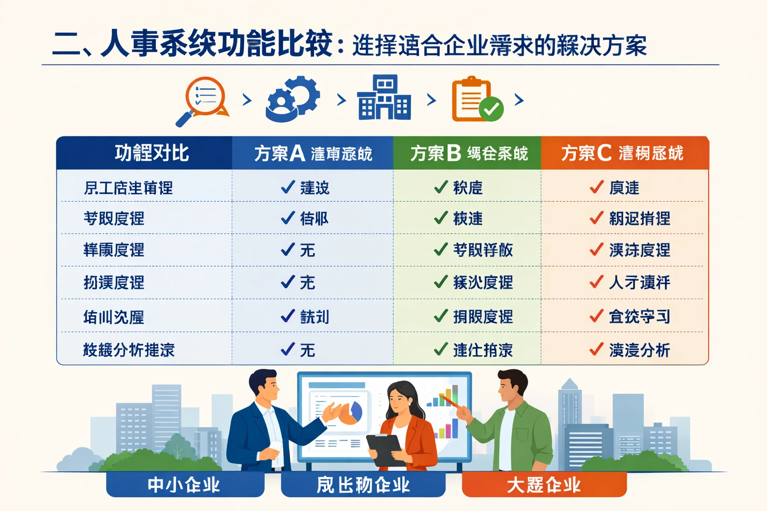 二、人事系统功能比较:选择适合企业需求的解决方案