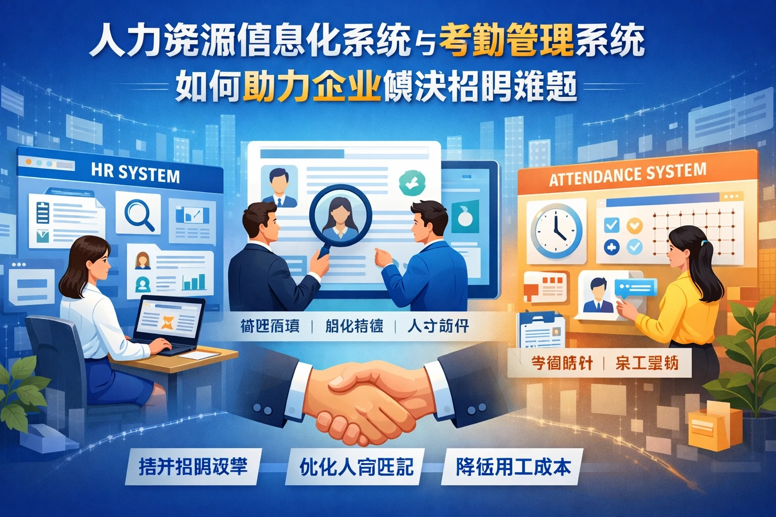 人力资源信息化系统与考勤管理系统如何助力企业解决招聘难题