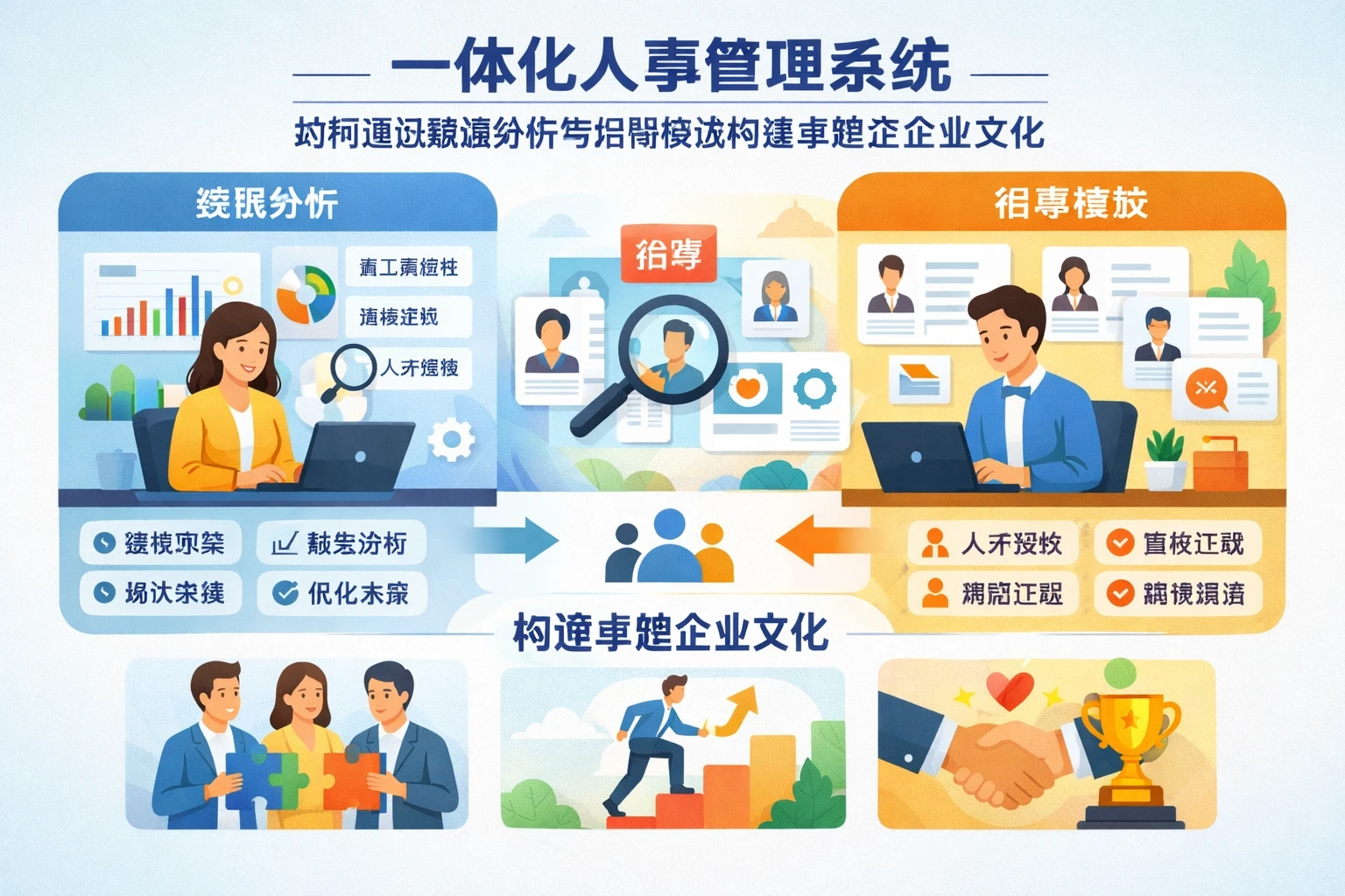 一体化人事管理系统：如何通过数据分析与招聘模块构建卓越企业文化