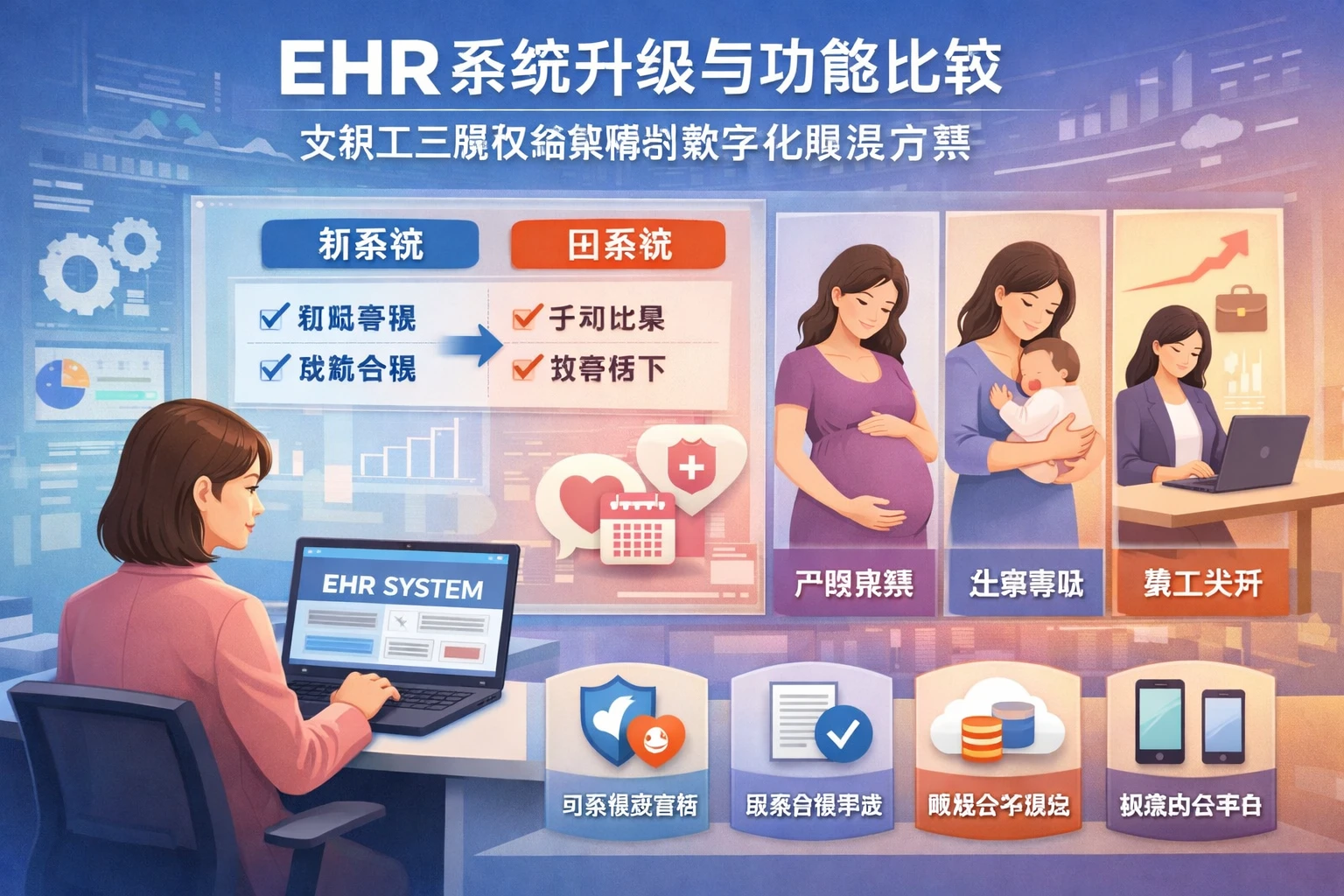 EHR系统升级与功能比较：女职工三期权益保障的数字化解决方案