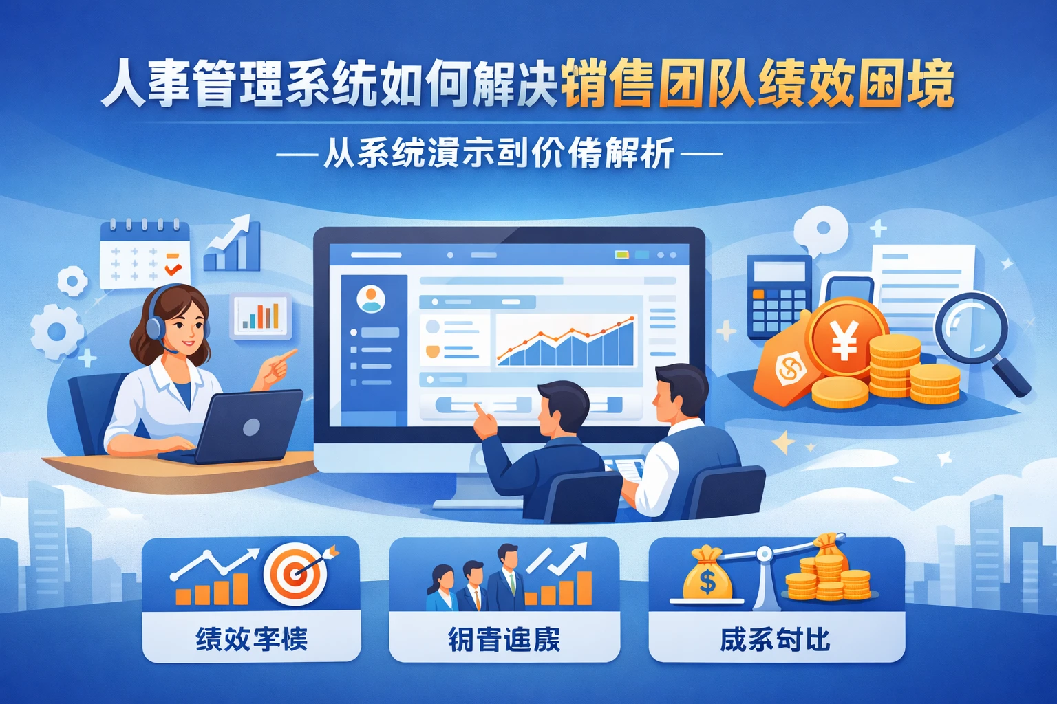 人事管理系统如何解决销售团队绩效困境 - 从系统演示到价格解析