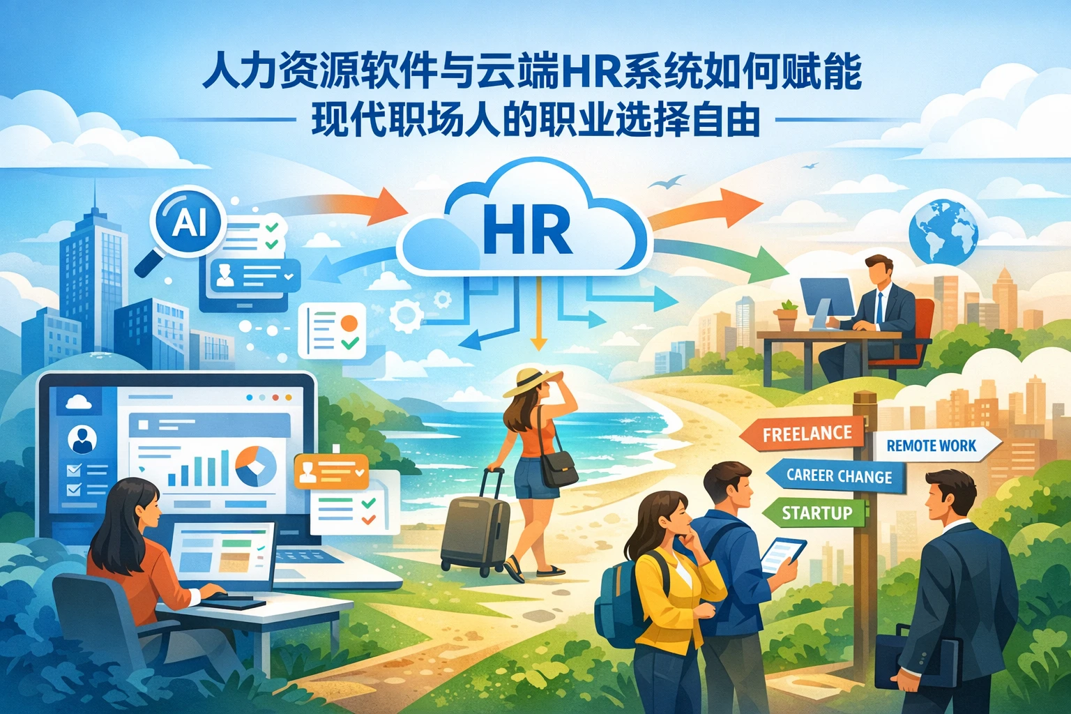 人力资源软件与云端HR系统如何赋能现代职场人的职业选择自由