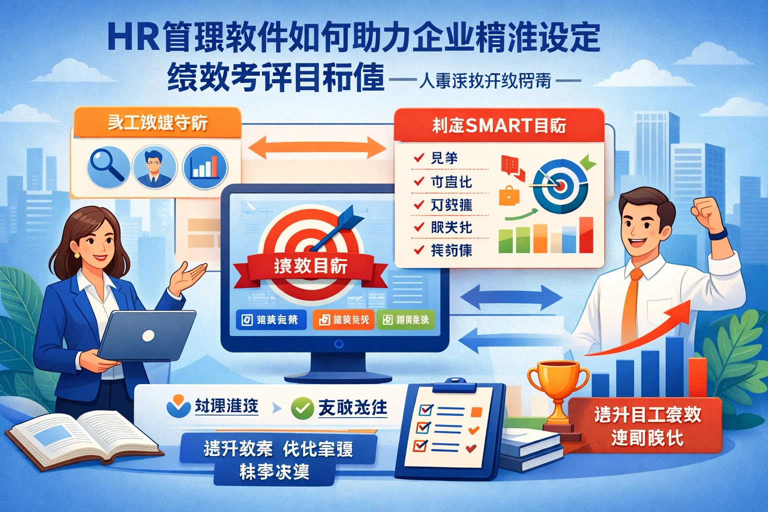 HR管理软件如何助力企业精准设定绩效考评目标值——人事系统升级指南