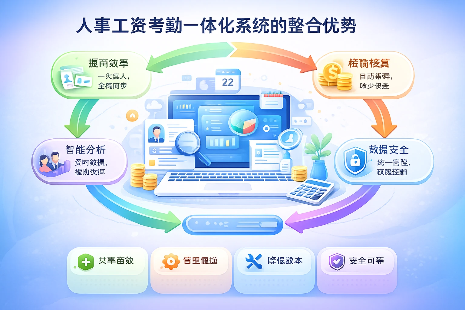 人事工资考勤一体化系统的整合优势