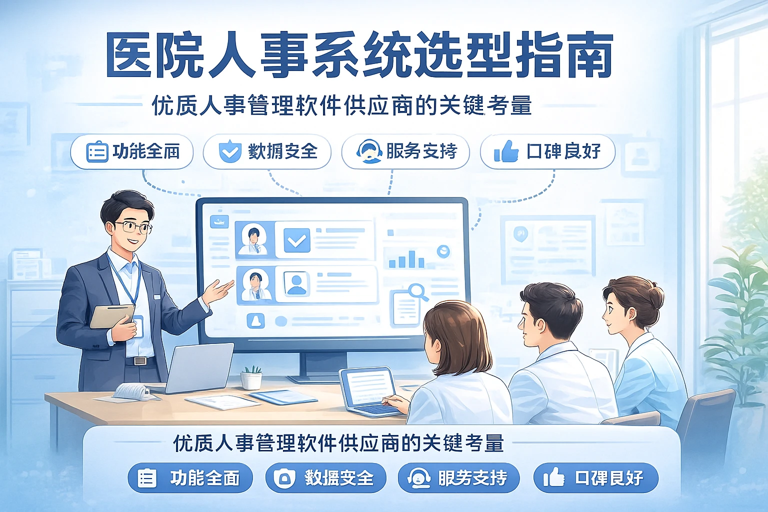 医院人事系统选型指南：优质人事管理软件供应商的关键考量