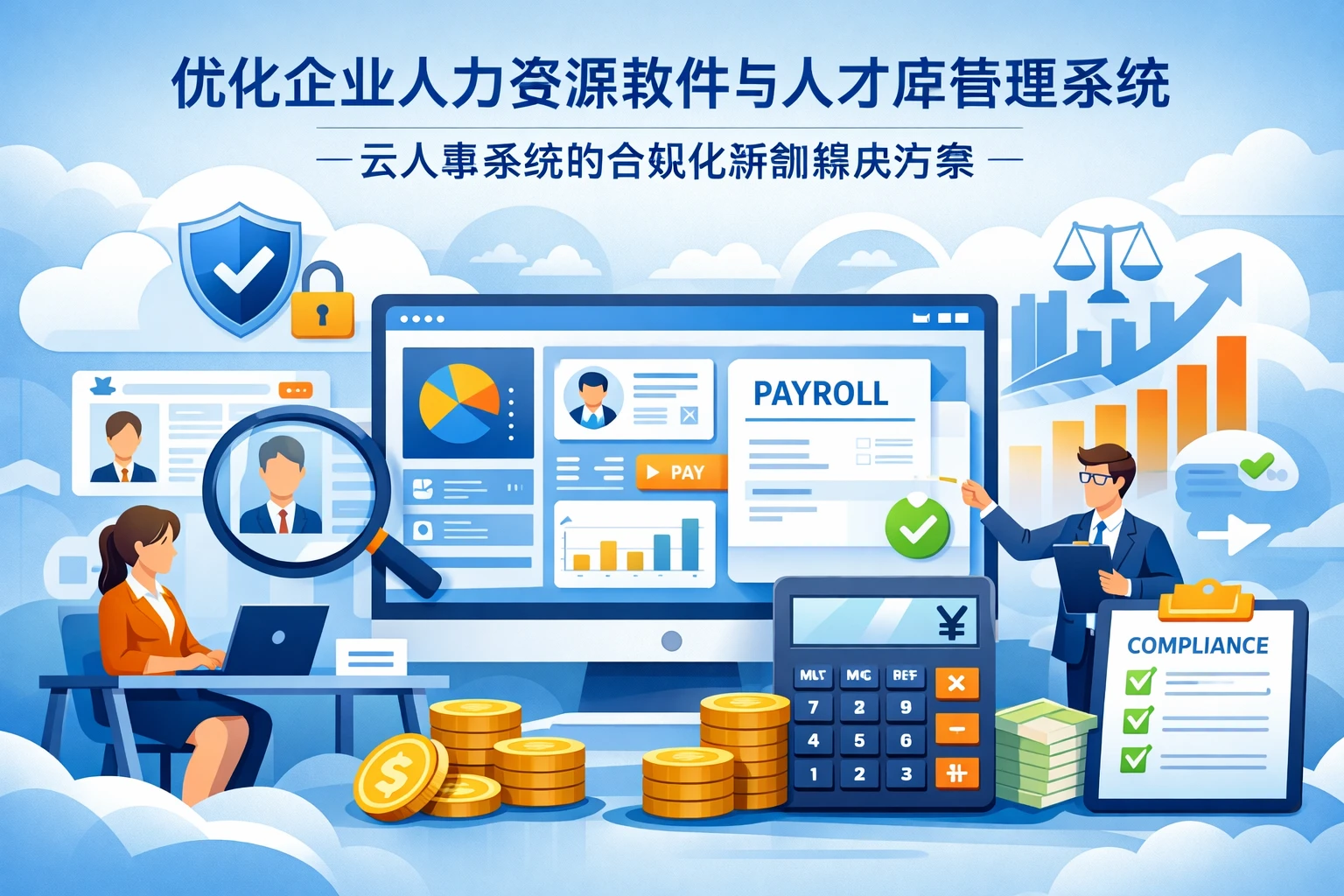 优化企业人力资源软件与人才库管理系统：云人事系统的合规化薪酬解决方案